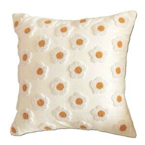 DAISIES Decorative Pillow Cover Zippered with pillow Insert 18 x 18 inches